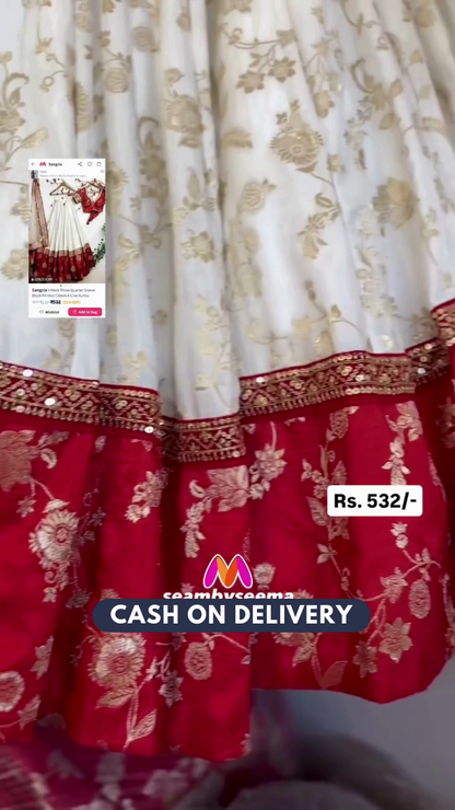 Jequard Lehenga Choli - Sequence Work with Net Dupatta