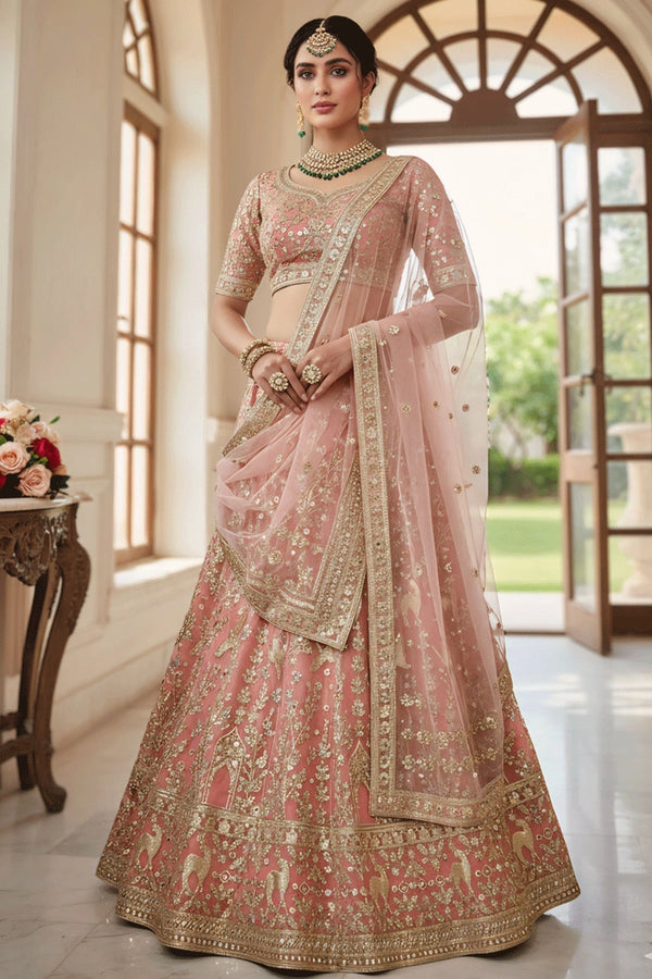 Bridal Heavy Embroidery  with Real Mirror Hand Work Lehenga Choli From Anaya Designer Studio